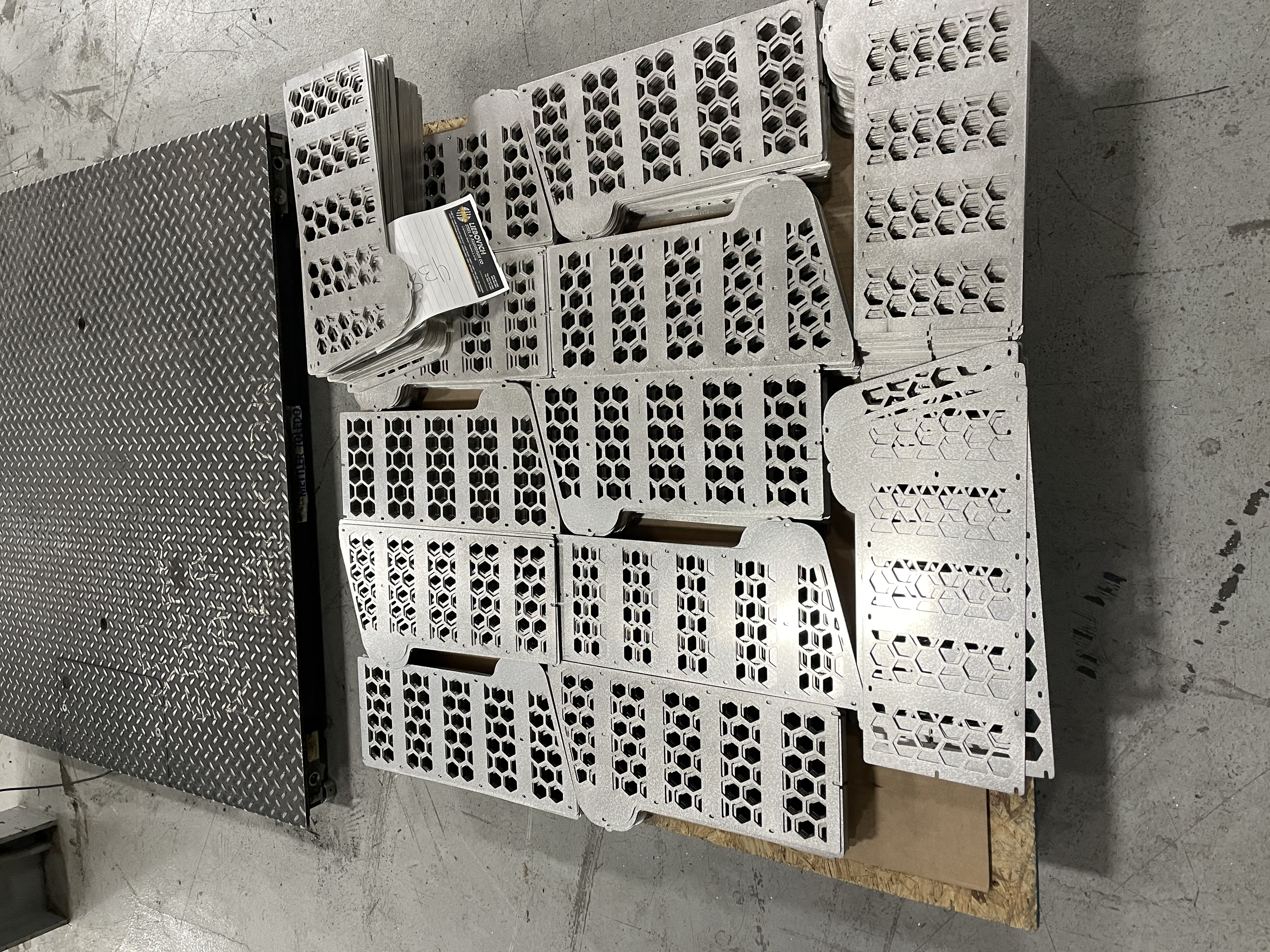 Aluminum screens laser cut for Gunner kennels